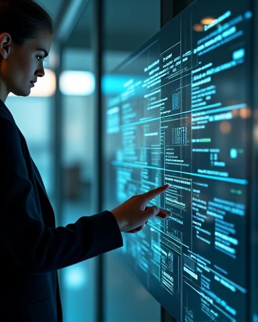 Panel de control avanzado mostrado por consultor de AlGoritmo